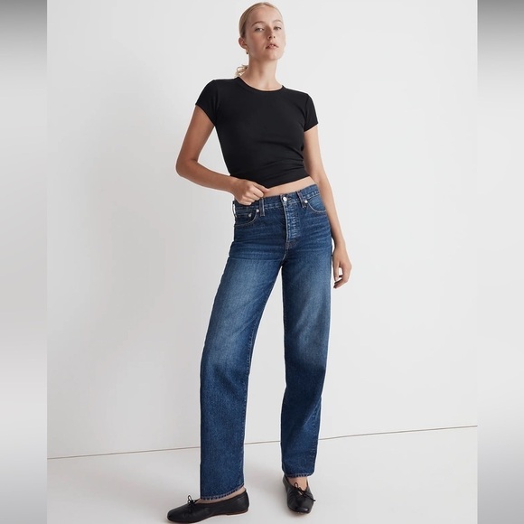 New! Madewell Tall Low-Slung Straight Jeans NM774 - Picture 1 of 9